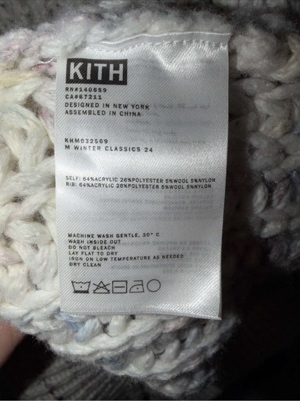 KITH Lyon Sweater Snow XL - Picture 3 of 5